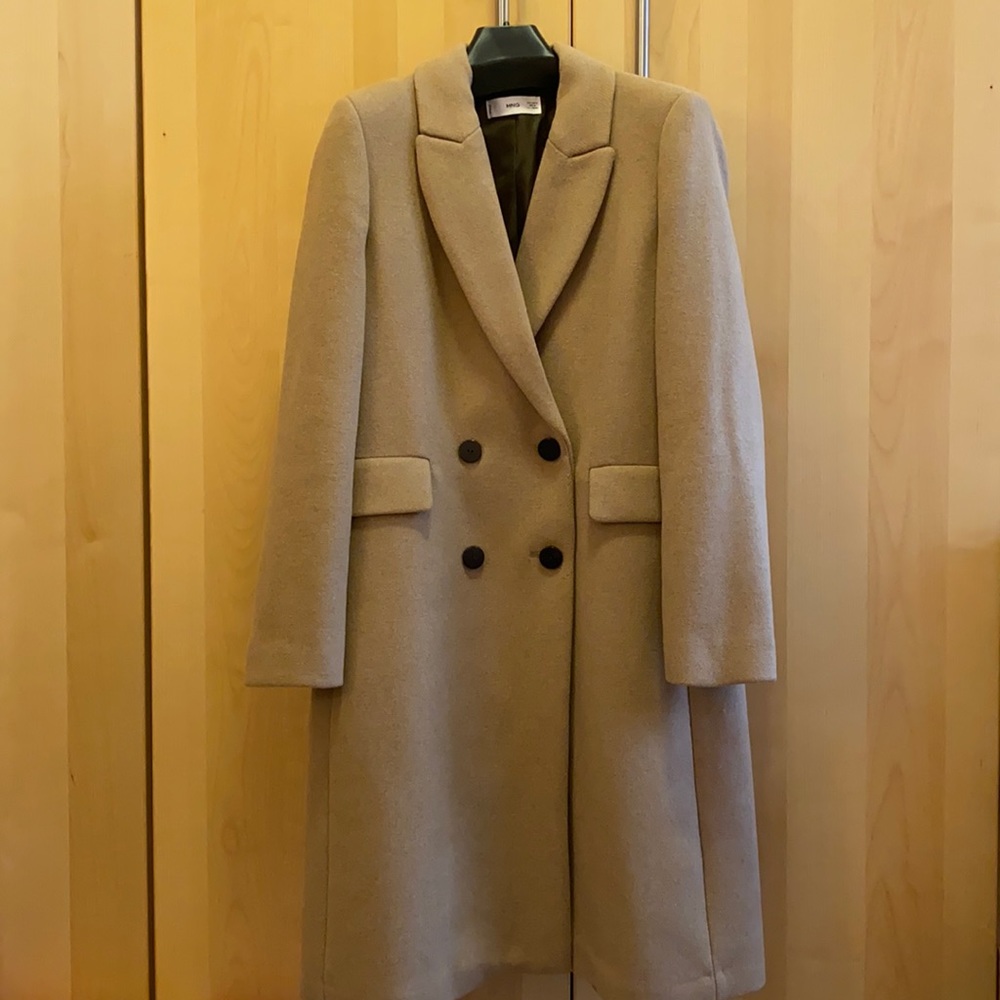 Mango - NEW* Double-breasted wool coat